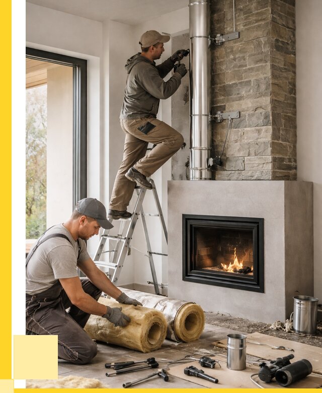 Монтаж дымоходов для каминов в Орске от 15510 р. ЭриданРск