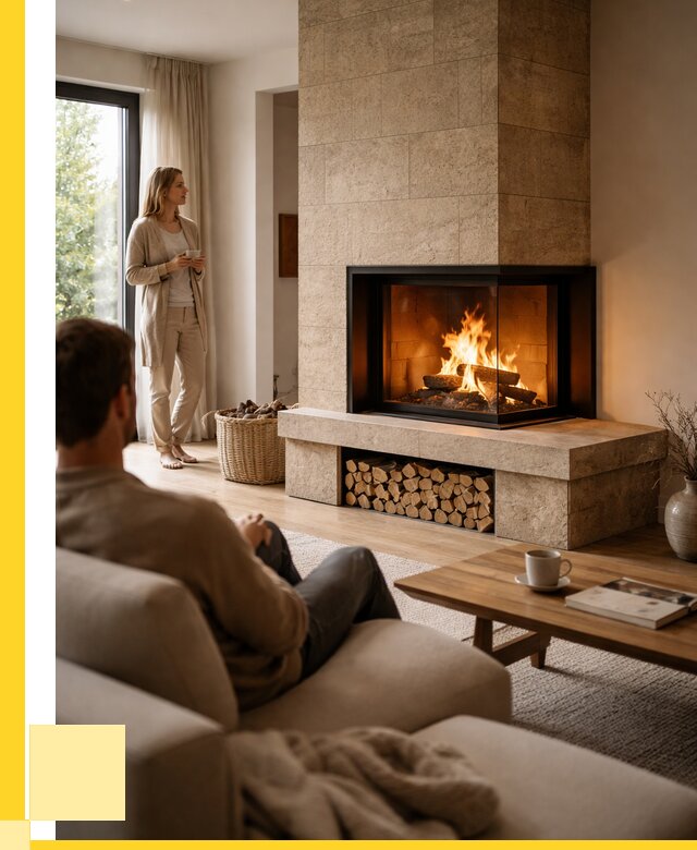 Угловые камины из кирпича установка в Орске от 155100 р. ЭриданРск