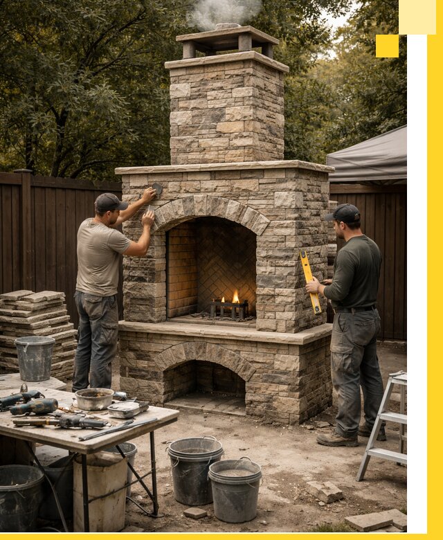 Проектирование и установка уличных каминов в Орске