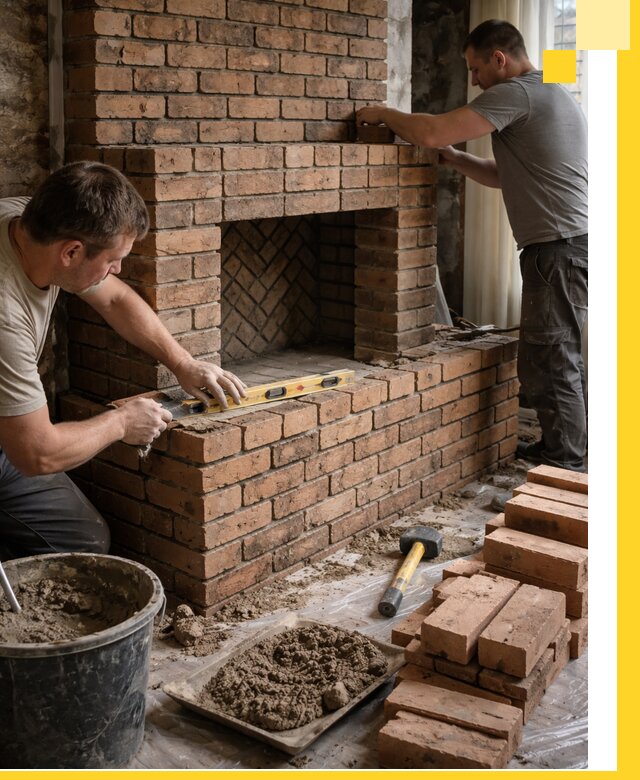 Изготовление и установка кирпичных каминов в Орске