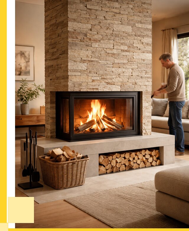 Дровяной камин под ключ в Орске от 206800 р. | ЭриданРск