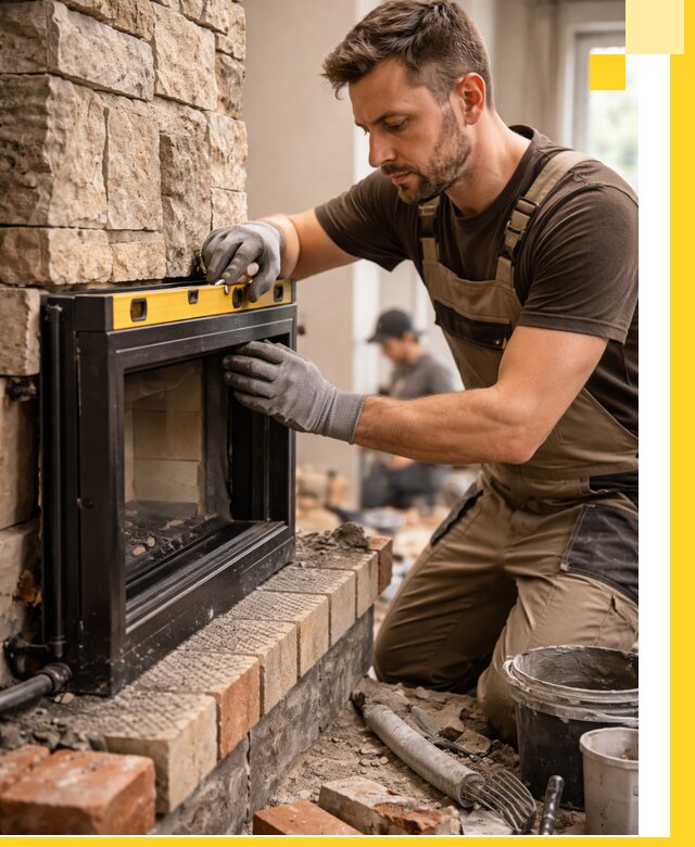 Дровяные камины под ключ в Орске: монтаж, обустройство