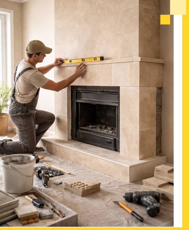 Установка и монтаж каминов в частном доме под ключ в Орске