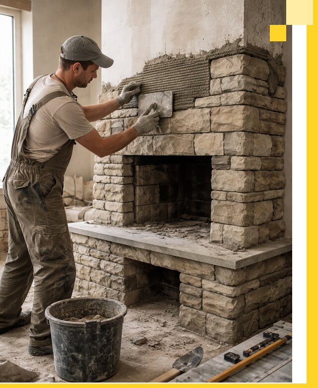 Строительство каминов под ключ в Орске от проектирования до монтажа