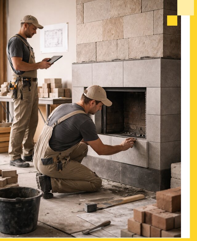 Индивидуальные проекты каминов и каминных систем в Орске