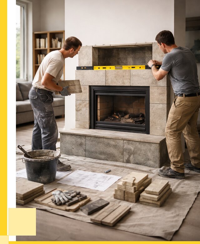 Монтаж каминов и установка в Орске от 46530 р. | ЭриданРск