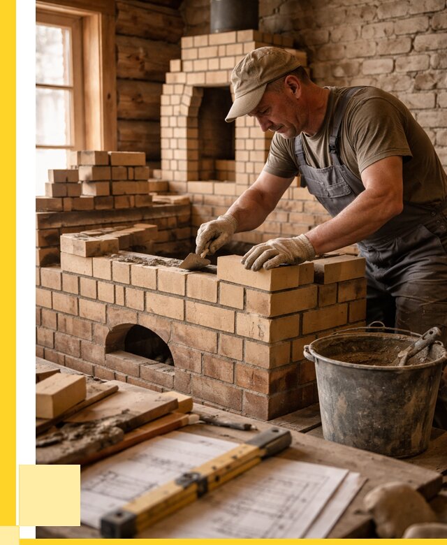 Кладка печей из кирпича в Орске цены от 31020 р. - ЭриданРск