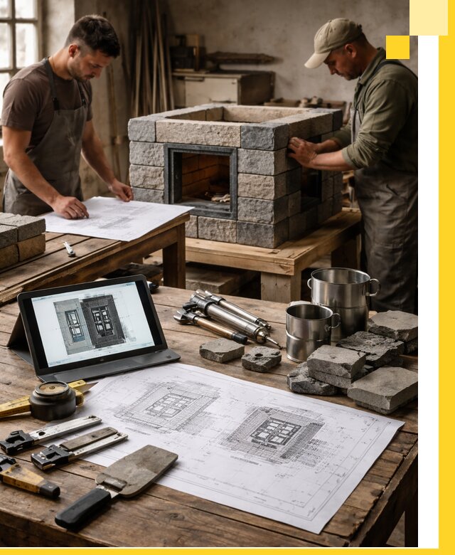 Разработка проектов печей с согласованием и монтажом в Орске