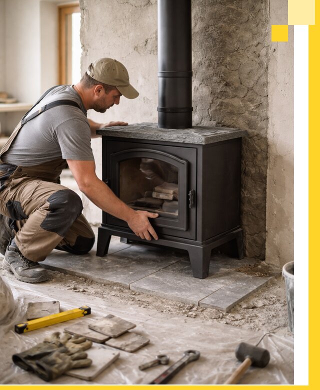 Профессиональный монтаж печей и каминов в Орске под ключ