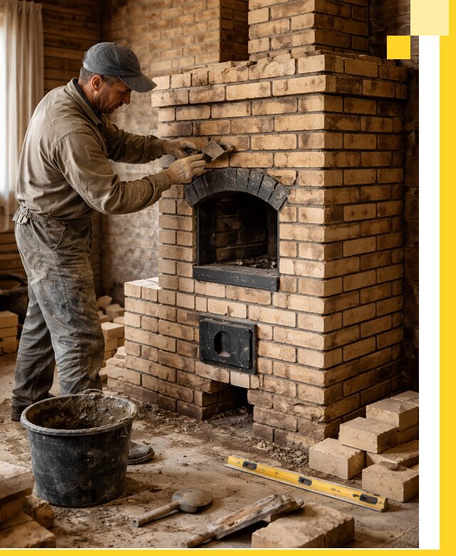 Кирпичные печи под ключ в Орске: проектирование и кладка