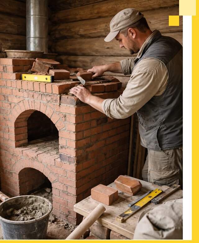 Изготовление и установка русских печей в Орске под ключ