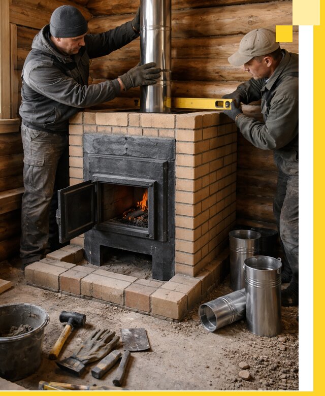 Проектирование, изготовление и установка банных печей в Орске