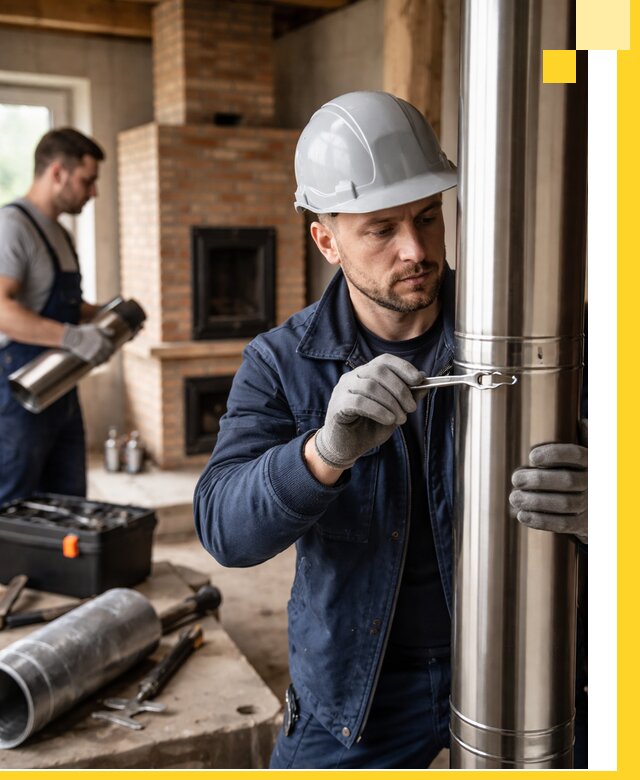 Профессиональный монтаж дымоходов для печей в Орске