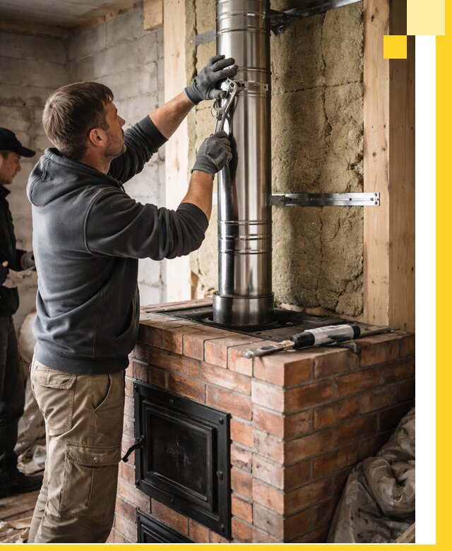 Изготовление и монтаж печей и дымоходов под ключ в Орске