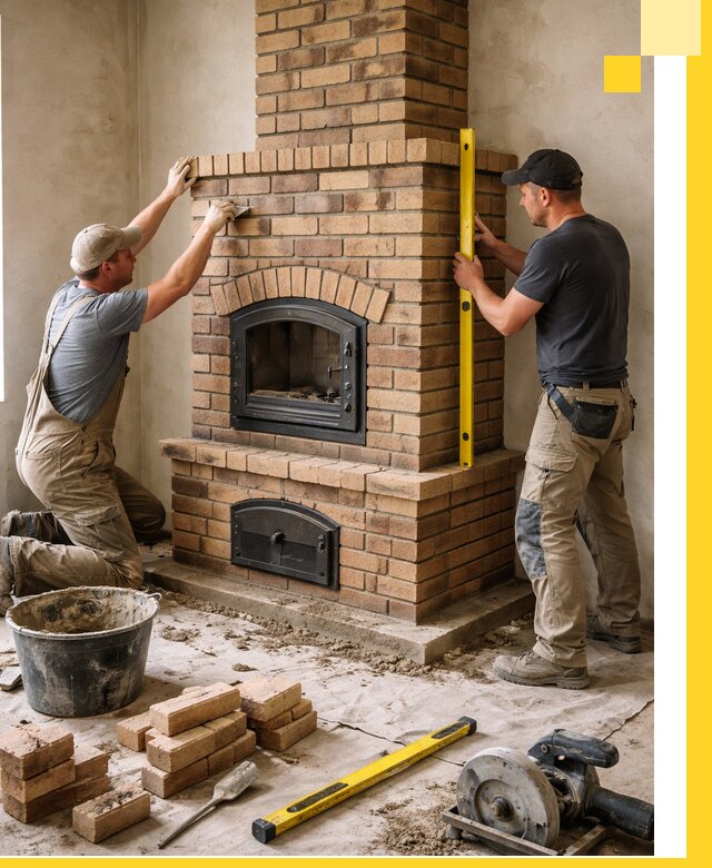 Продажа и установка печей и каминов для дома под ключ в Орске