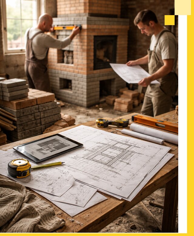 Проекты печей и каминов с индивидуальным дизайном в Орске