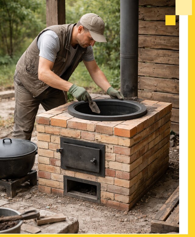 Изготовление и установка печей для казана в Орске под ключ