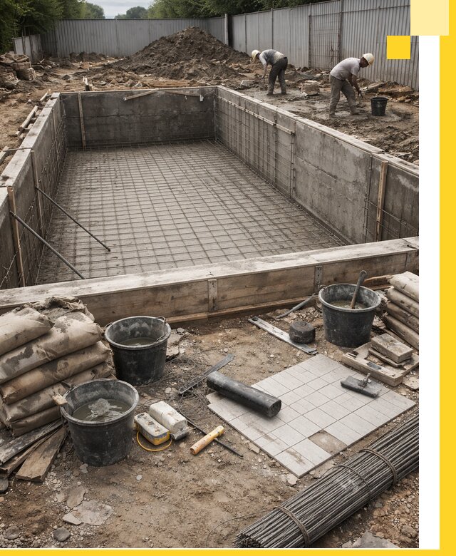 Строительство бассейнов под ключ в Орске, дизайн и монтаж