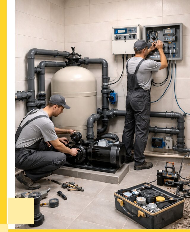 Монтаж оборудования для бассейнов в Орске от 41360 р. | ЭриданРск