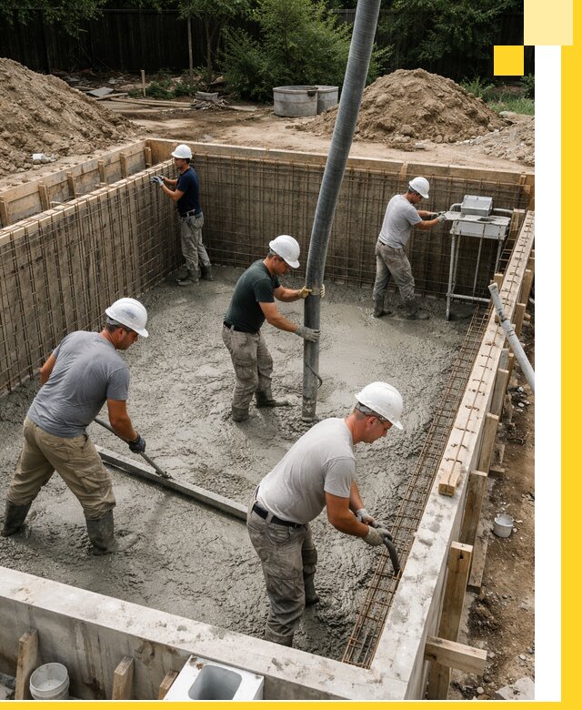 Строительство бетонных бассейнов под ключ в Орске