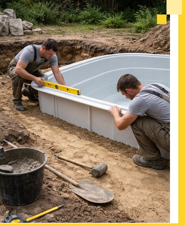 Производство и установка пластиковых бассейнов в Орске под ключ