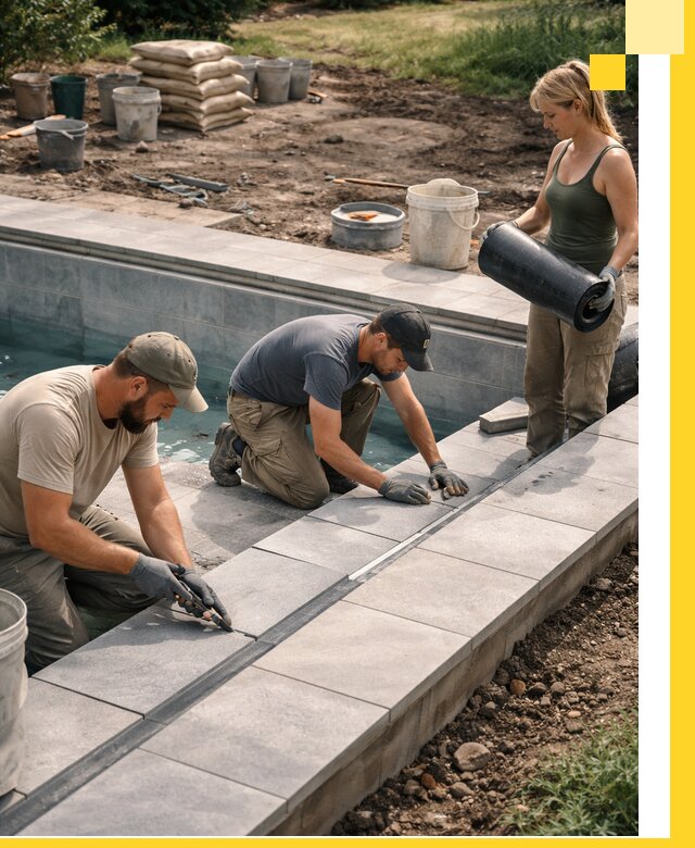 Строительство и монтаж уличных бассейнов под ключ в Орске