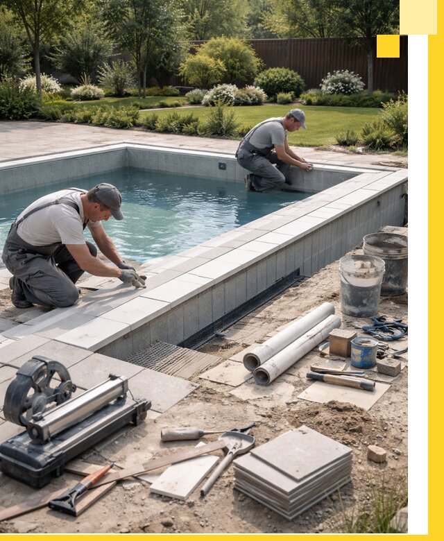 Строительство открытых бассейнов под ключ в Орске профессионально