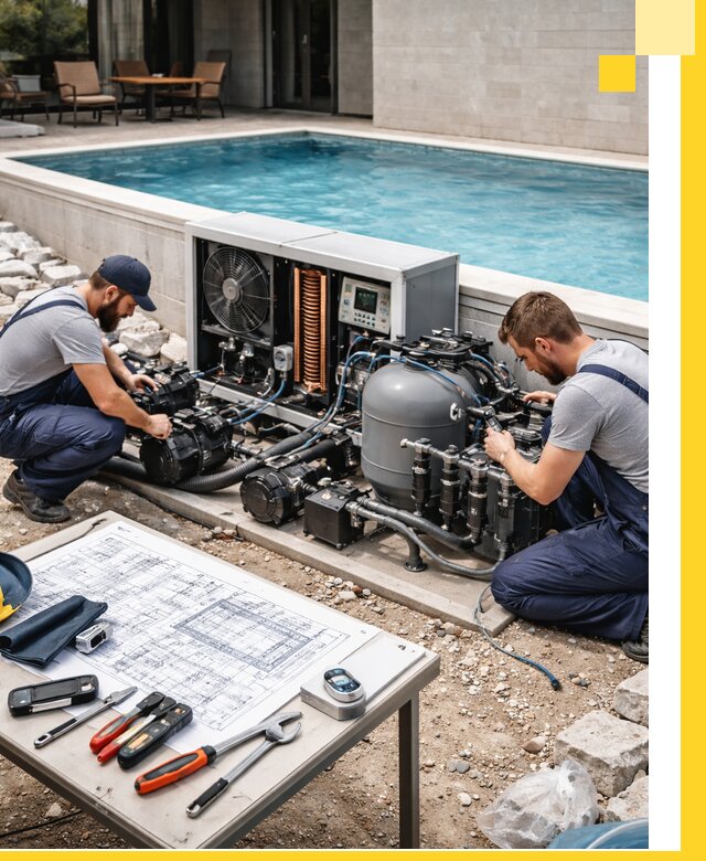 Проектирование и монтаж бассейнов с подогревом в Орске