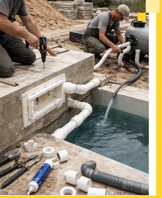 Строительство скиммерных бассейнов под ключ в Орске