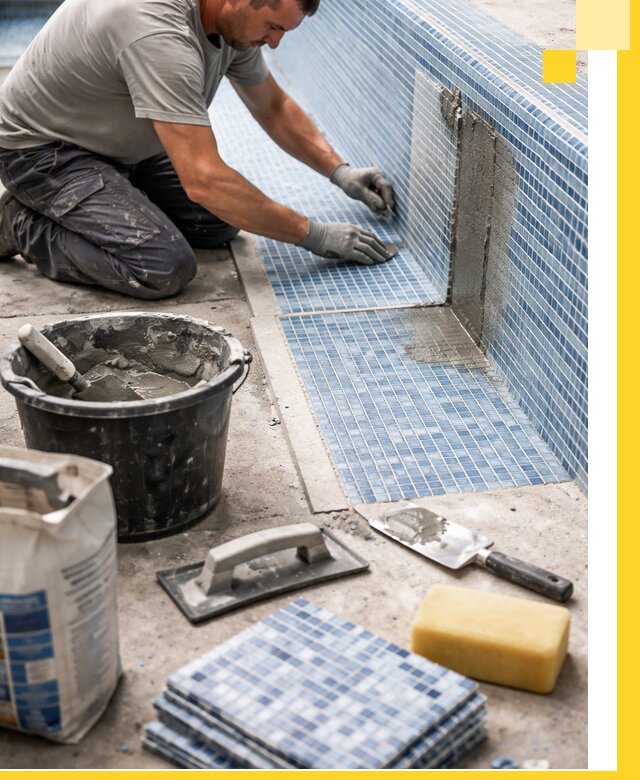 Укладка и ремонт мозаики для бассейнов под ключ в Орске