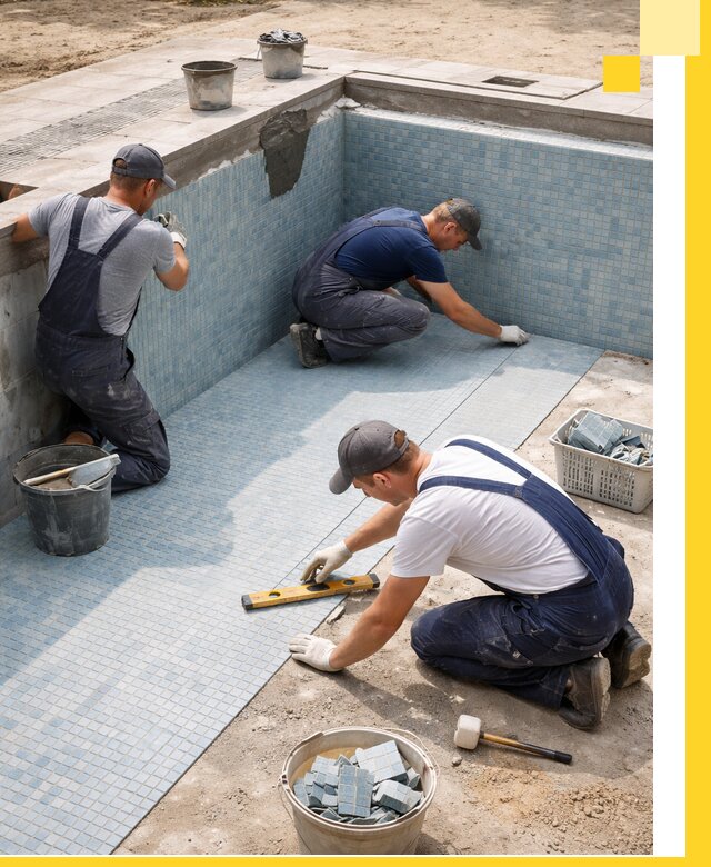 Укладка и установка плитки для бассейнов под ключ в Орске