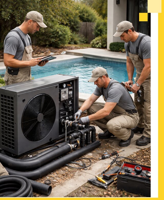 Проектирование и установка тепловых насосов для бассейнов в Орске