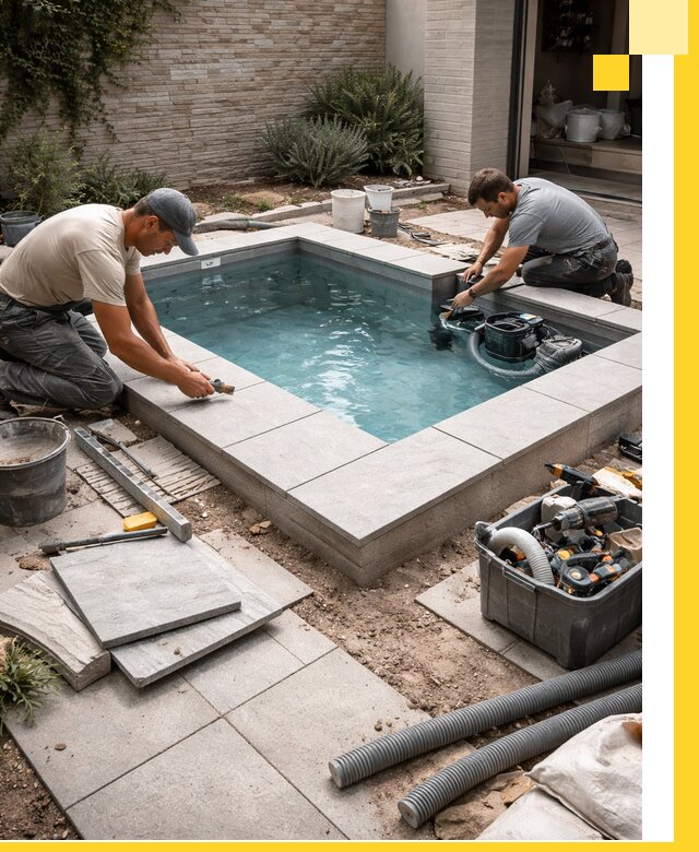 Мини бассейны под ключ в Орске, дизайн и установка