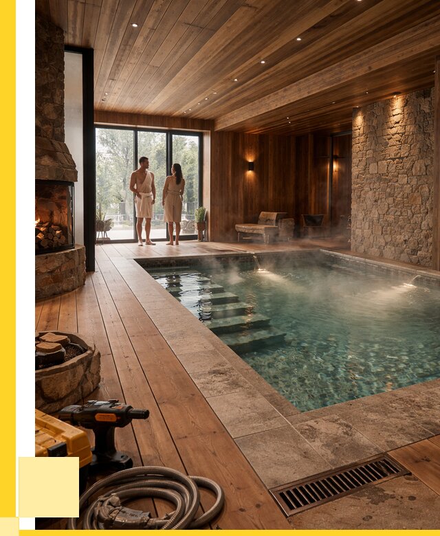 Проекты бань с бассейном под ключ в Орске от 77550 р., ЭриданРск