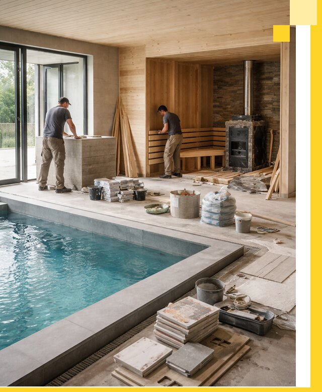 Проектирование и строительство бань с бассейном в Орске