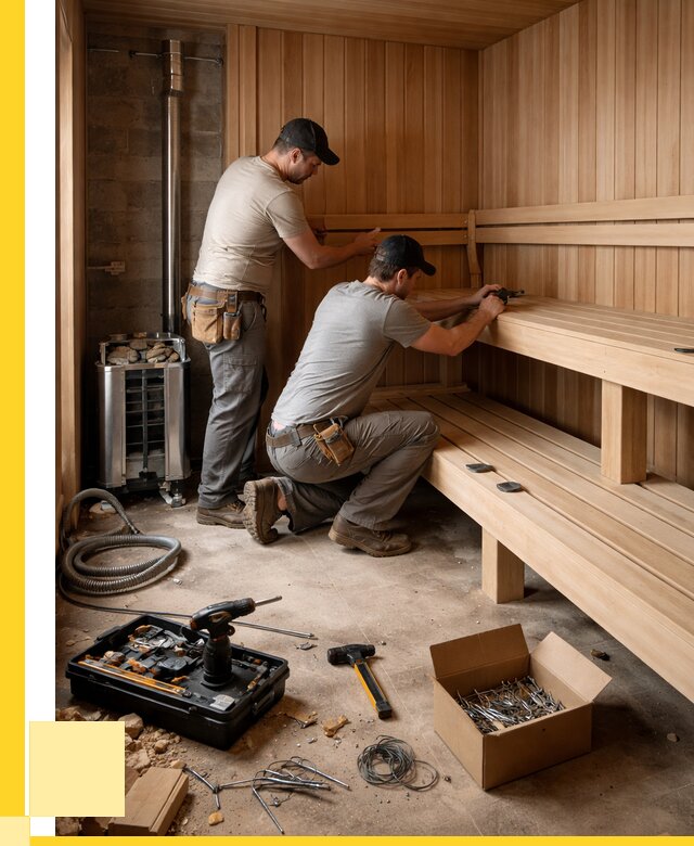 Монтаж саун под ключ в Орске от 124080 р. | ЭриданРск