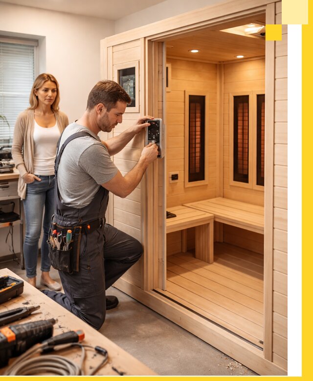 Инфракрасные сауны под ключ в Орске продажа и установка