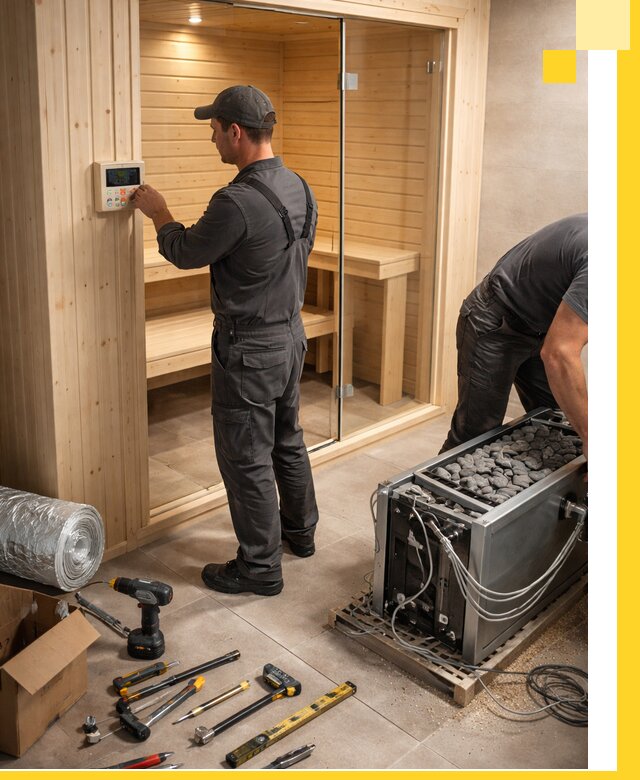 Поставка, установка и монтаж электрических саун в Орске