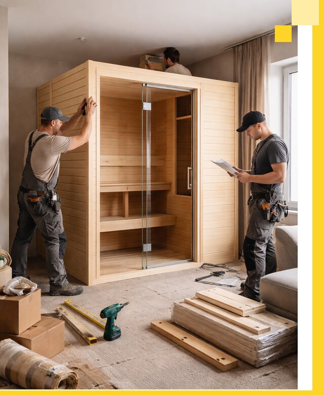 Установка и благоустройство саун в квартире в Орске