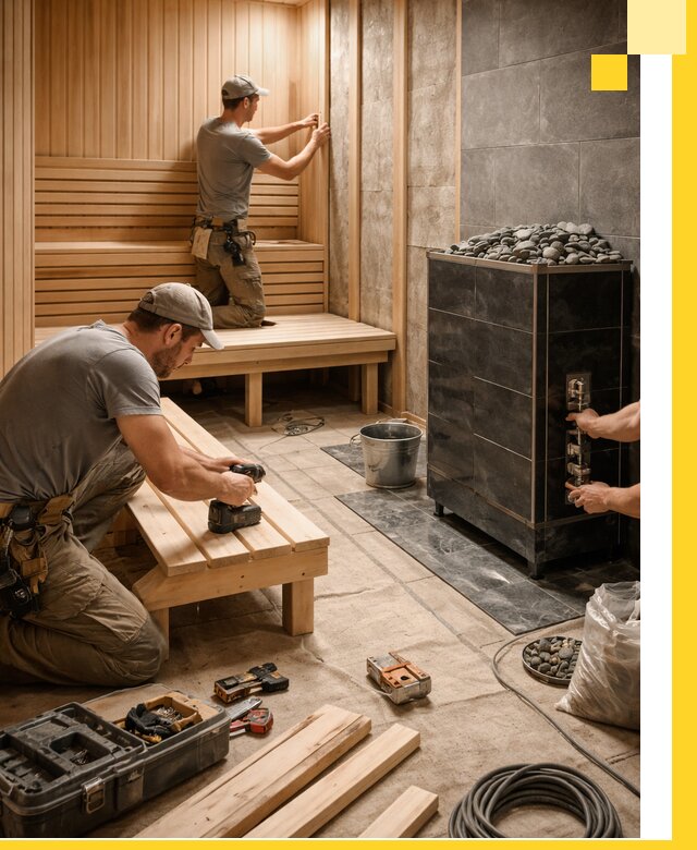 Дизайн и строительство интерьерных саун под ключ в Орске