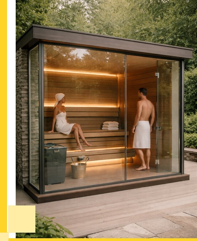 Сауна стеклянная и двери для сауны в Орске от 258500 р. | ЭриданРск