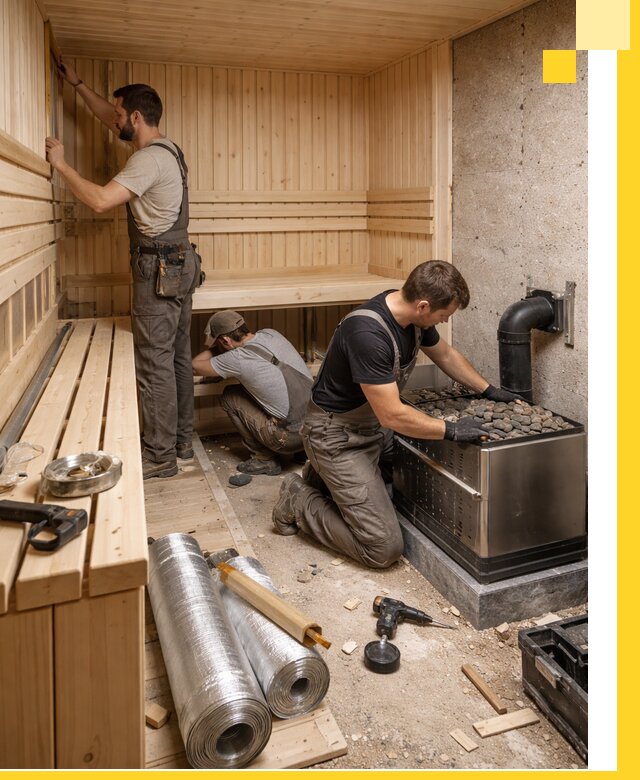 Индивидуальные сауны на заказ в Орске под ключ, проект и монтаж