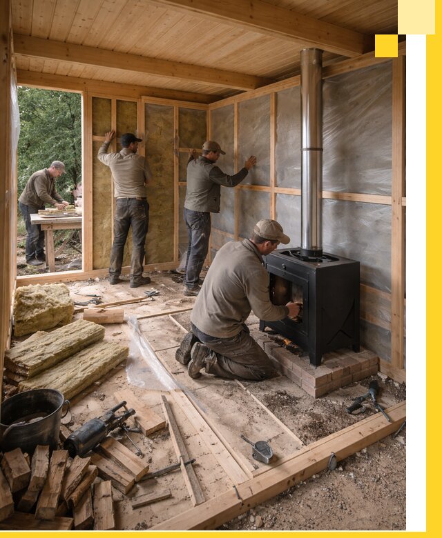 Профессиональный монтаж бань под ключ в Орске для дома