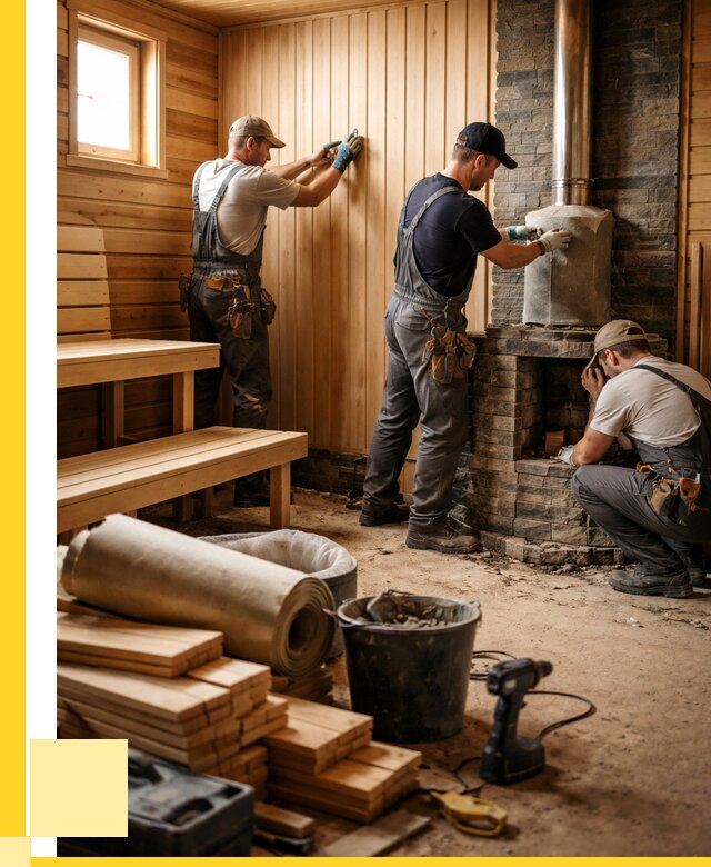 Ремонт бань под ключ в Орске от 46530 р. | ЭриданРск