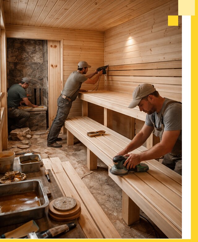 Профессиональная отделка бань в Орске под ключ, с гарантией