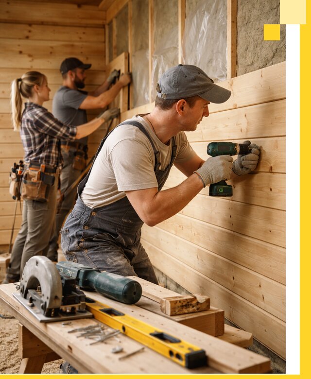 Обшивка бань под ключ в Орске: отделка стен и потолков