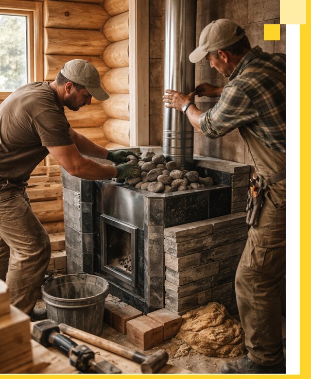 Строительство и отделка русских бань под ключ в Орске