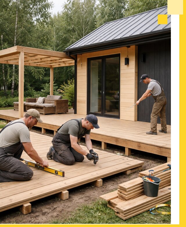 Строительство бань с террасой и бассейном под ключ в Орске