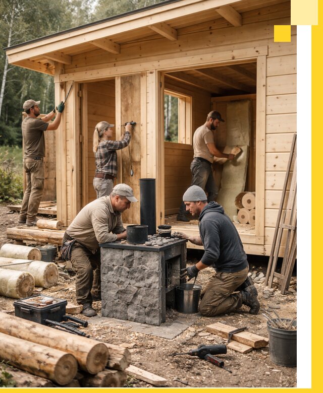 Купить баню под ключ в Орске строительство монтаж отделка