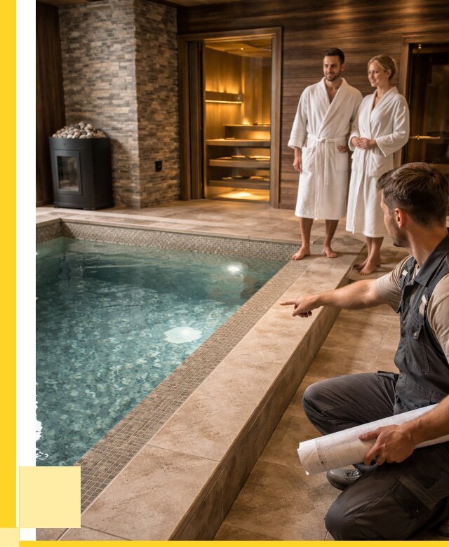 Проект бани с бассейном под ключ в Орске от 67210 р. | ЭриданРск